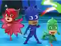 Cluiche Jigsaw Puzzle: PJ Masks ar líne