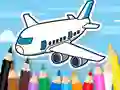 Cluiche Coloring Book: Flying Airplane ar líne