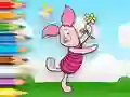 Cluiche Coloring Book: Piglet Holds Toy Windmill ar líne