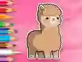 Cluiche Coloring Book: Cute Alpaca ar líne