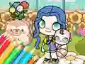 Cluiche Coloring Book: Avatar World Babycare ar líne