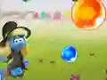 Cluiche Smurfs Bubble Story ar líne