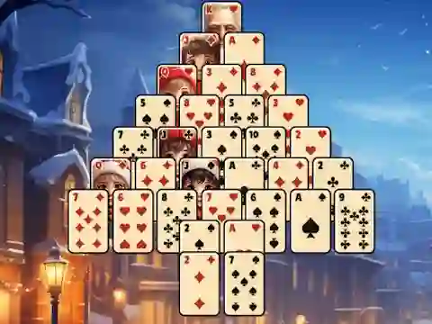 Cluiche Christmas Tree Solitaire ar líne