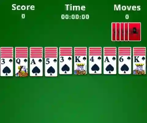 Cluiche Spider Solitaire ar líne