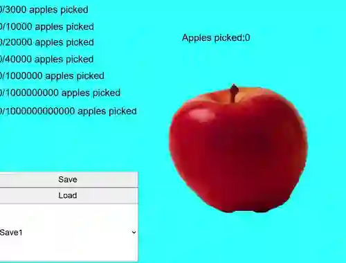 Cluiche Red Apple Clicker ar líne
