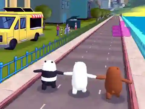 Cluiche We Bare Bears Bear Parkour ar líne