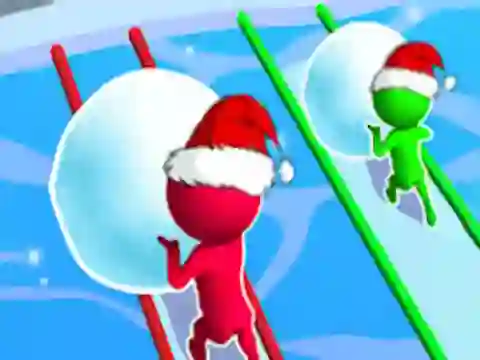 Cluiche Snow Race: Christmas Runner ar líne