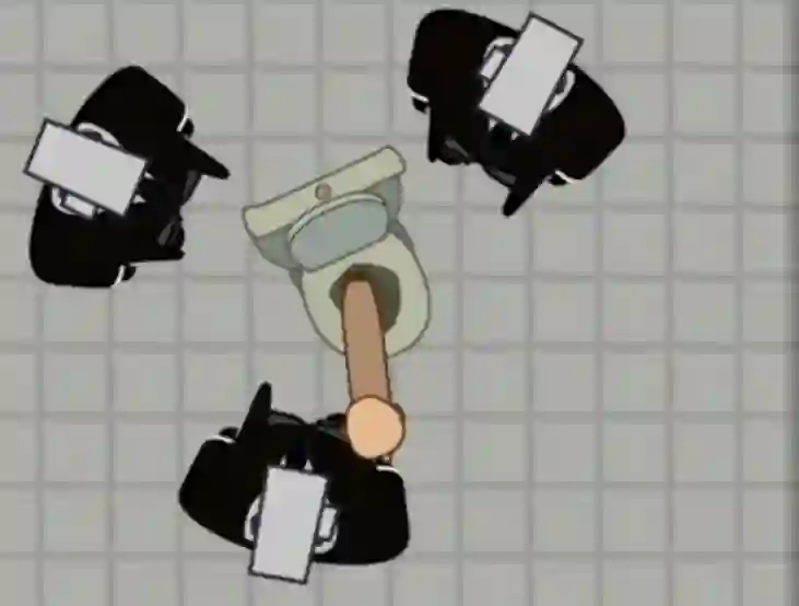 Cluiche 100 Cameramans vs 100 Toilets ar líne