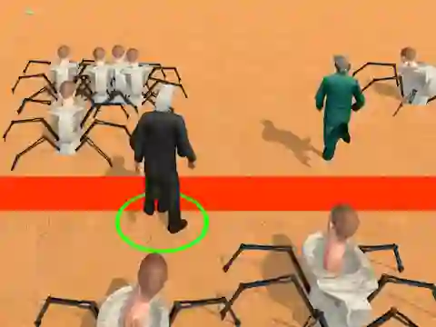 Cluiche Cameraman vs Skibidi Survival ar líne
