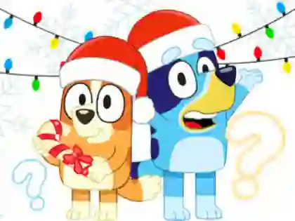 Cluiche Kids Quiz: Bluey Christmas Quiz ar líne