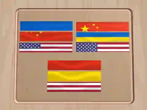Cluiche Flag Puzzle Jam: Collect Flags ar líne