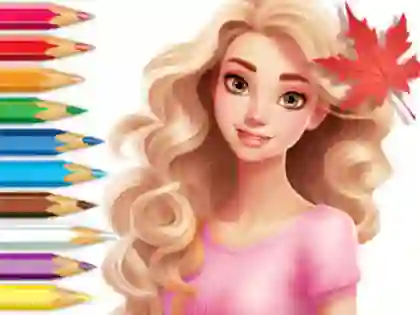 Cluiche Coloring Book: Barbie Autumn Tale ar líne