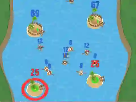 Cluiche Battle For The Islands ar líne