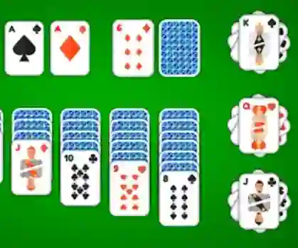 Cluiche Klondike Solitaire 4 Suits ar líne