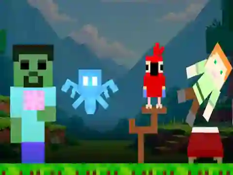 Cluiche Sprunki Craft ar líne