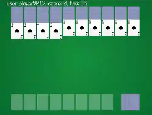 Cluiche Spider Solitaire Classic Ver ar líne
