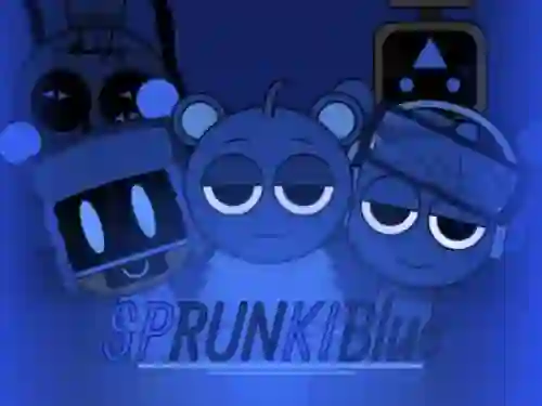 Cluiche Sprunki Blue Mod ar líne