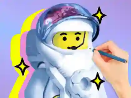 Cluiche Coloring Book: LEGO Astronaut ar líne