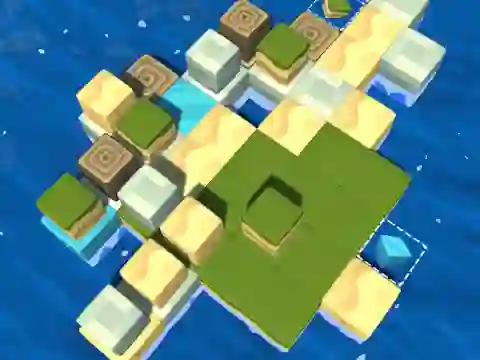 Cluiche Cube Island: ASMR Relax Puzzle ar líne