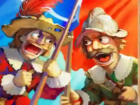Cluiche Musketeers Gunpowder vs Steel ar líne