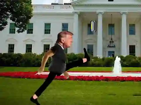 Cluiche Trump Wobble Walk Challenge ar líne