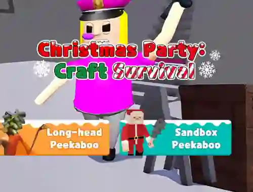 Cluiche Christmas Party: Craft Survival ar líne