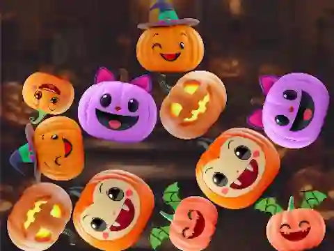 Cluiche Merge Connect Pumpkins: Halloween! ar líne