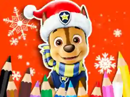 Cluiche Coloring Book: PAW Patrol Christmas ar líne