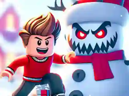 Cluiche Jigsaw Puzzle: Roblox Snowball Battle ar líne