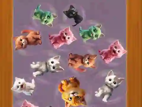Cluiche Merge Cats: 2048! ar líne