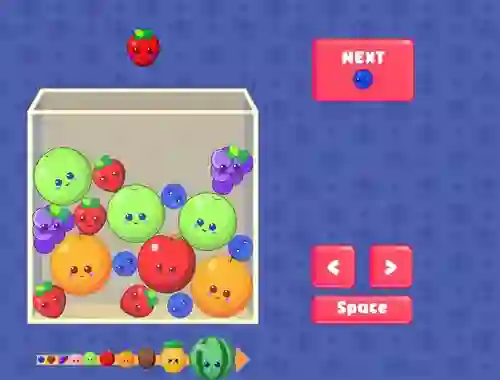 Cluiche Fruit Merge ar líne