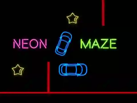 Cluiche Neon Car Maze ar líne