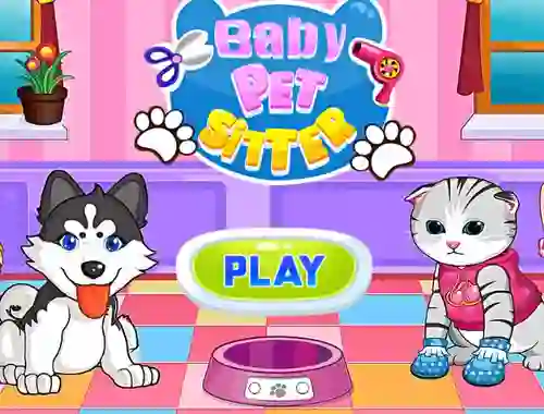 Cluiche Baby Pet Sitter ar líne