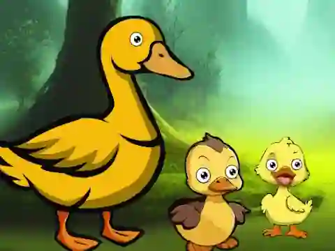 Cluiche Duck Family Reach Pond ar líne