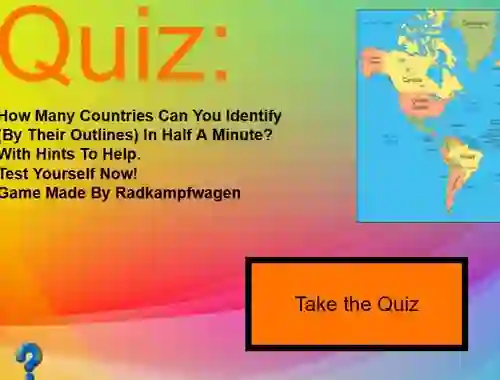 Cluiche 30s Country Quiz ar líne