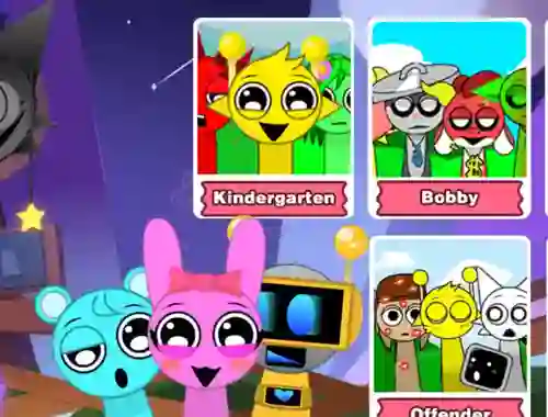 Cluiche Incredibox Party Frozen Sprunki Beat ar líne