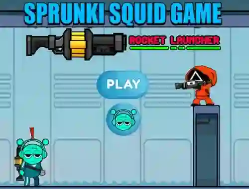 Cluiche Sprunki Squid Game Rocket Launcher ar líne