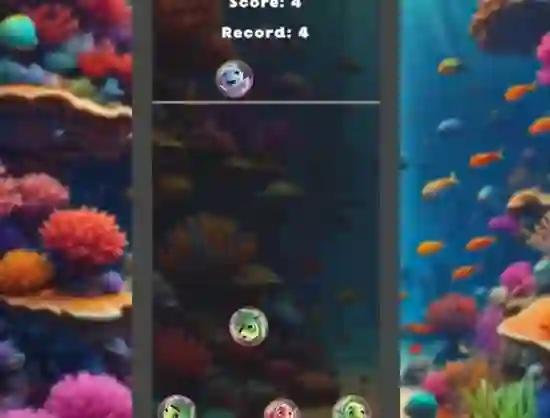Cluiche Merge Fish In 2048! ar líne