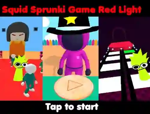 Cluiche Squid Sprunki Game Red Light ar líne