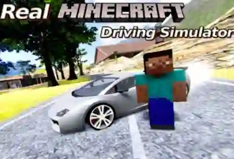 Cluiche Real Minecraft Driving Simulator ar líne