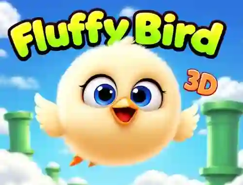 Cluiche Fluffy Bird 3D ar líne
