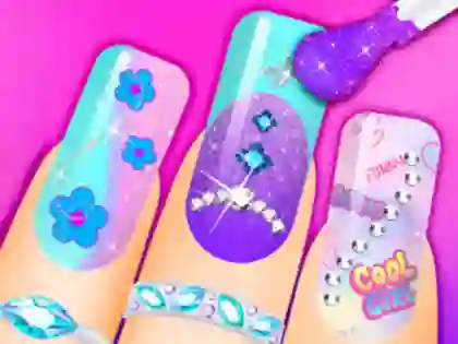 Cluiche Coloring Book: Nail Art ar líne