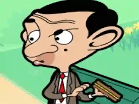 Cluiche Mr Bean Sliding Puzzle ar líne