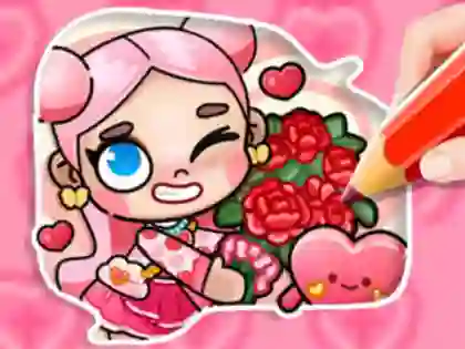 Cluiche Coloring Book: Avatar Valentine's ar líne