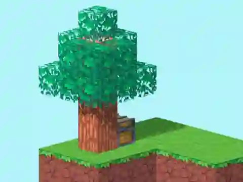 Cluiche Skyblock 3D: Survival ar líne