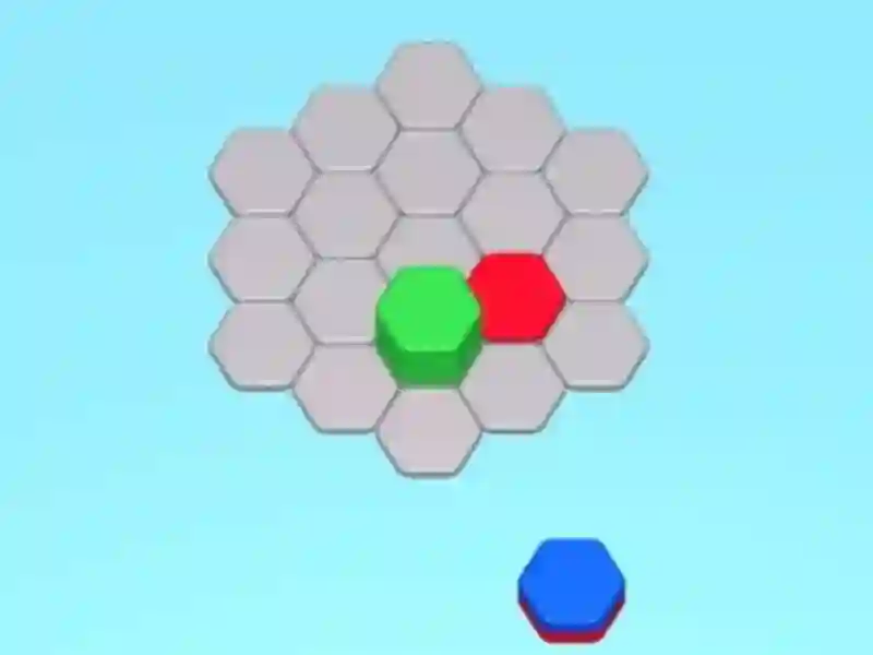 Cluiche Hexa Stack Sort ar líne