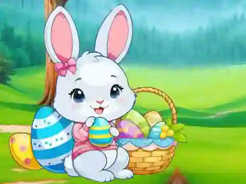 Cluiche Easter Bunny Jungle Escape ar líne