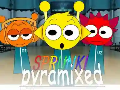Cluiche Sprunki Pyramixed: Squid Game ar líne