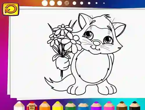 Cluiche Fun Coloring Adventure For Kids ar líne