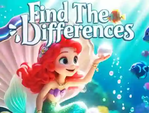 Cluiche Find The Differences: Little Mermaid ar líne